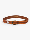 Mother Denim The 2 Tone Leather Belt Natural And Cognac