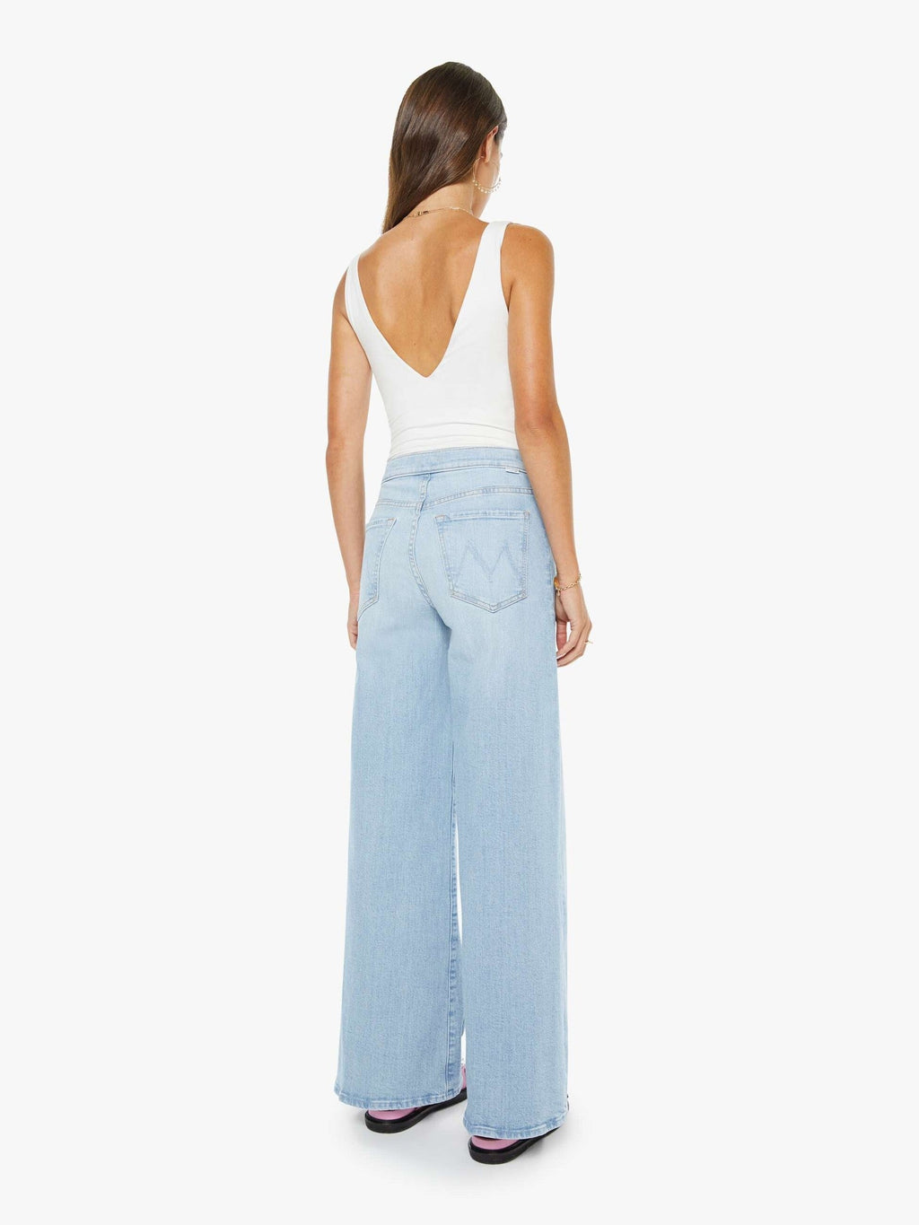 Mother Denim The Crop Pullover Dusk To Dawn