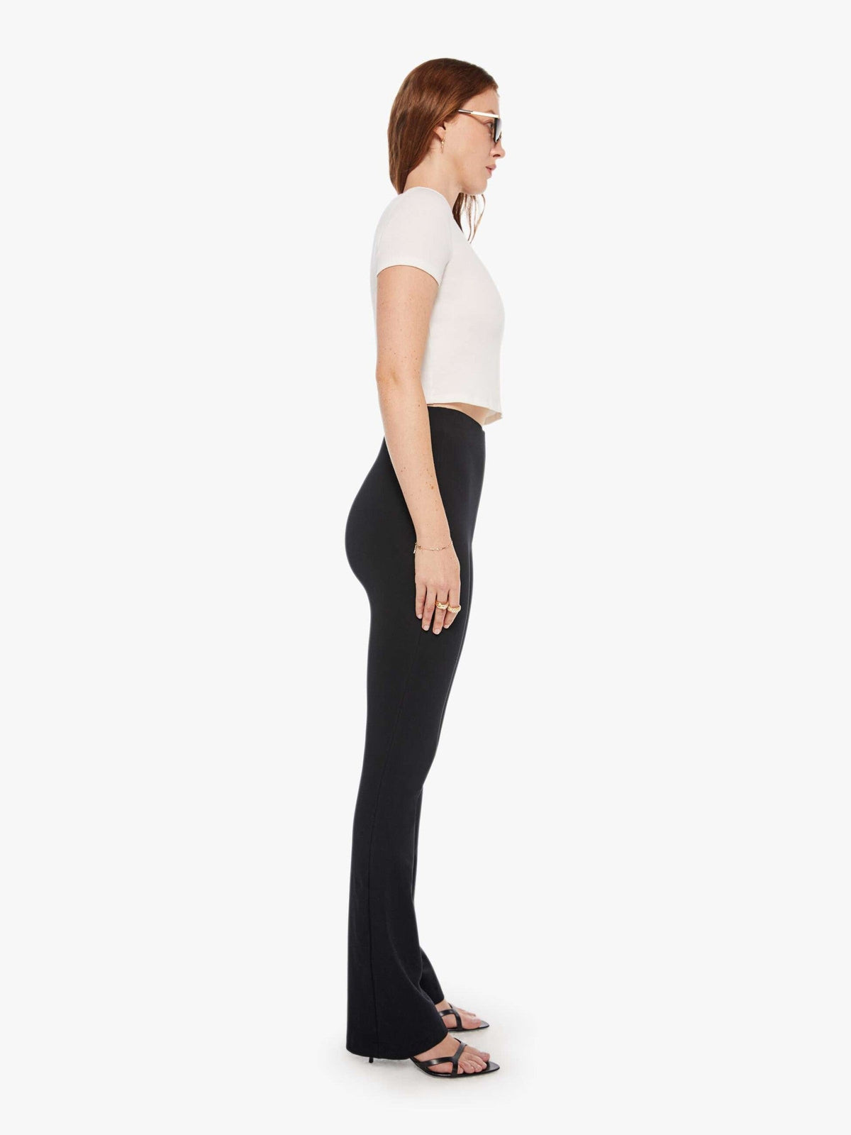 Mother Denim SPRWMN MICRO FLARE BLACK Black