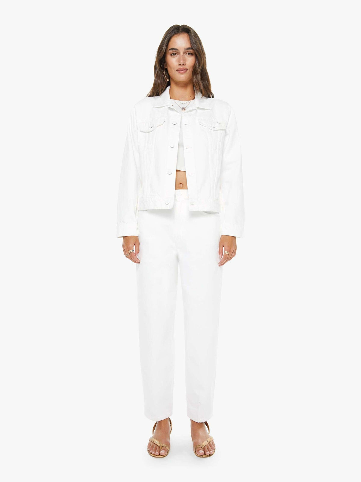 Mother Denim The Rabbit Hole Ankle Picket Fence