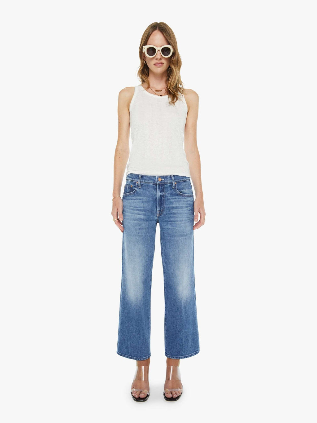 Mother Denim The Mid Rise Maven Ankle All Your Eggs In One Basket