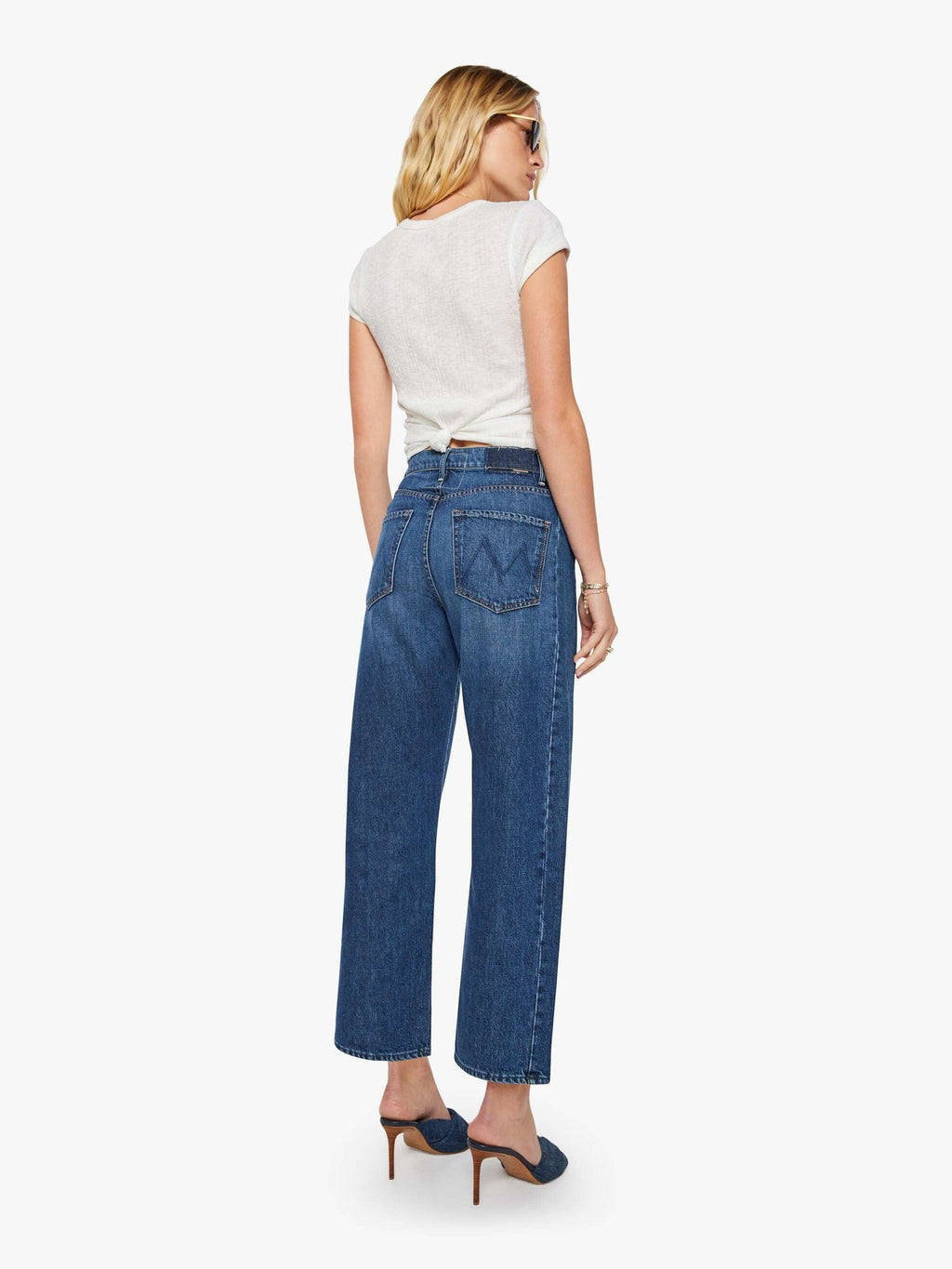 Mother Denim The Half-Pipe Ankle Blue (Dark)