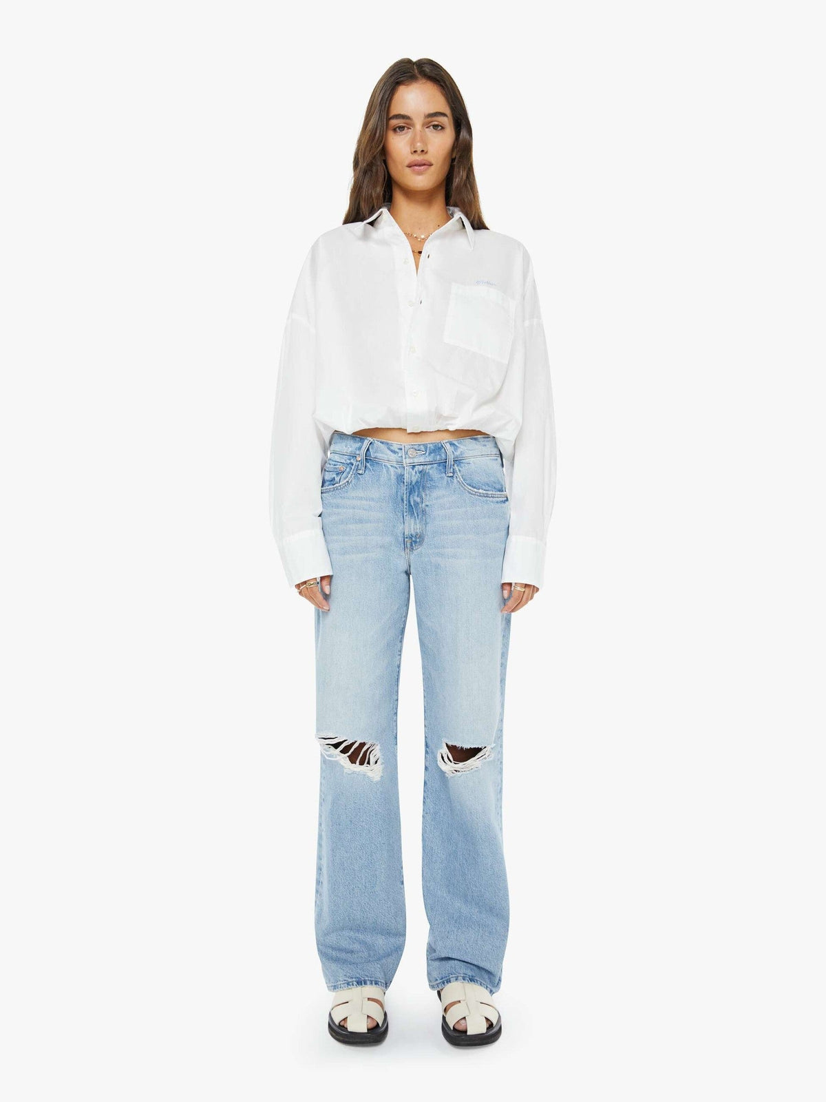 Mother Denim The Boxy Goodie Goodie Take Me To The Lake