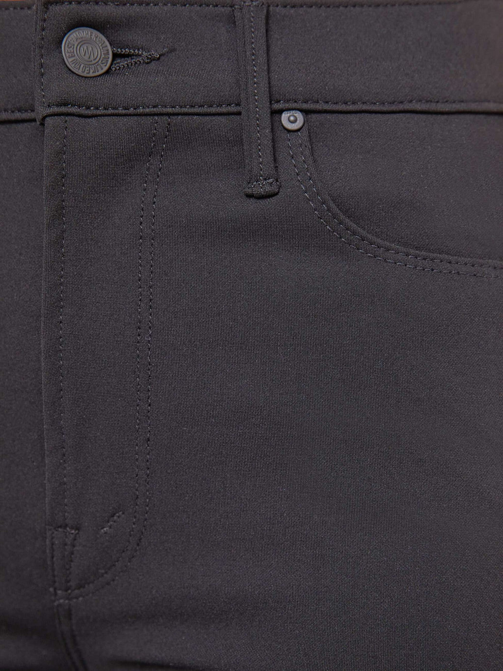 Mother Denim High Waisted Runaway Black
