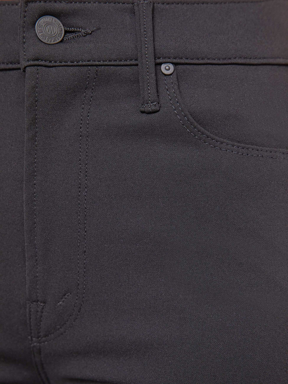 Mother Denim High Waisted Runaway Black