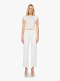 Mother Denim THE RAMBLER ZIP ANKLE FAIREST OF THEM ALL White