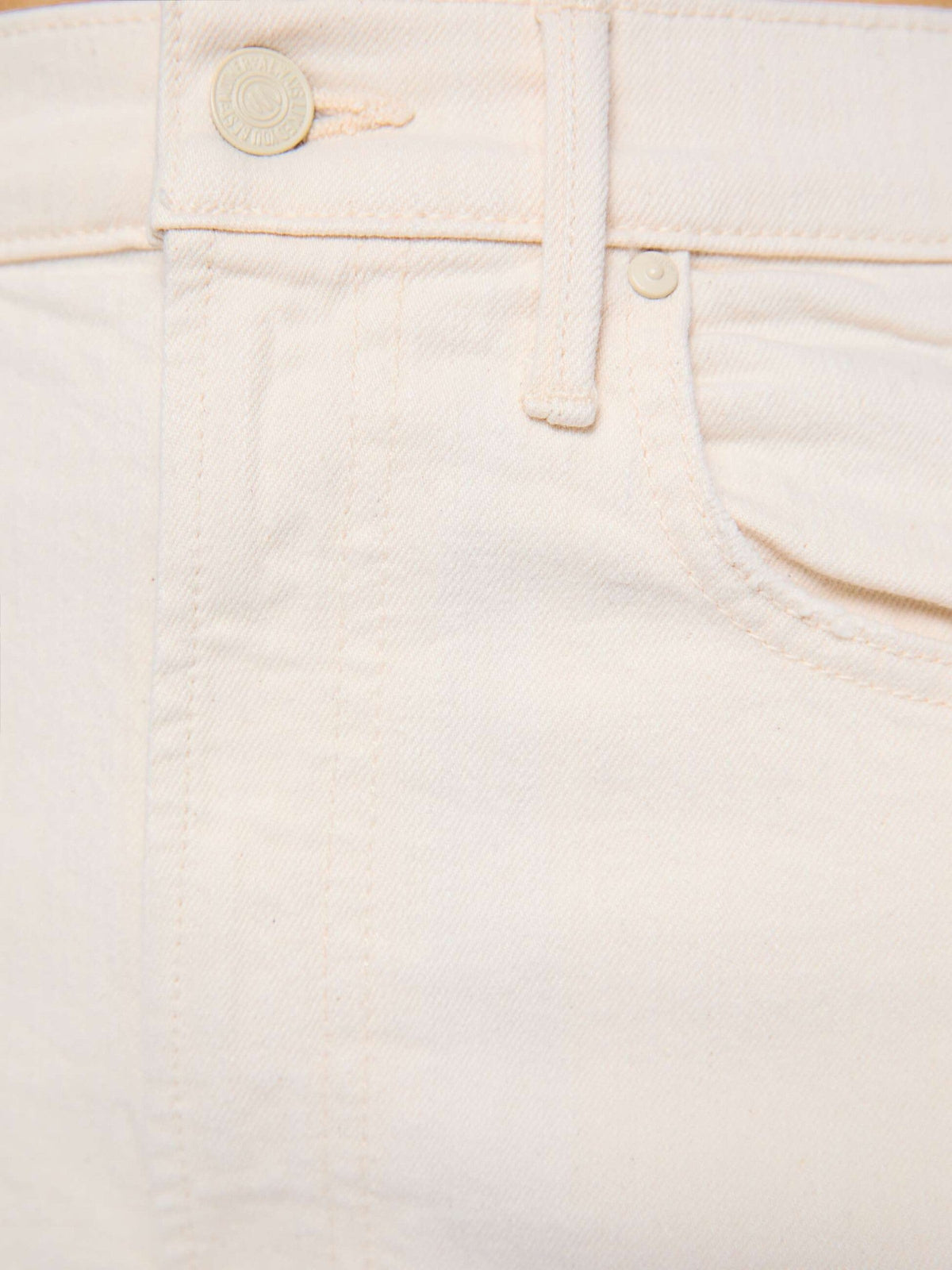 Mother Denim The Half-Pipe White (Natural)