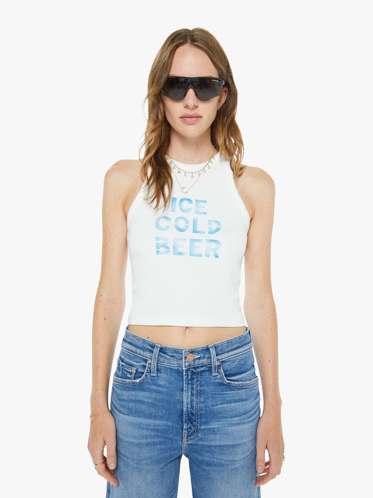 Mother Denim High Waisted Rider Bermuda Short Fray Float My Boat