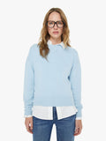 Mother Denim The Logo Jumper Light Blue