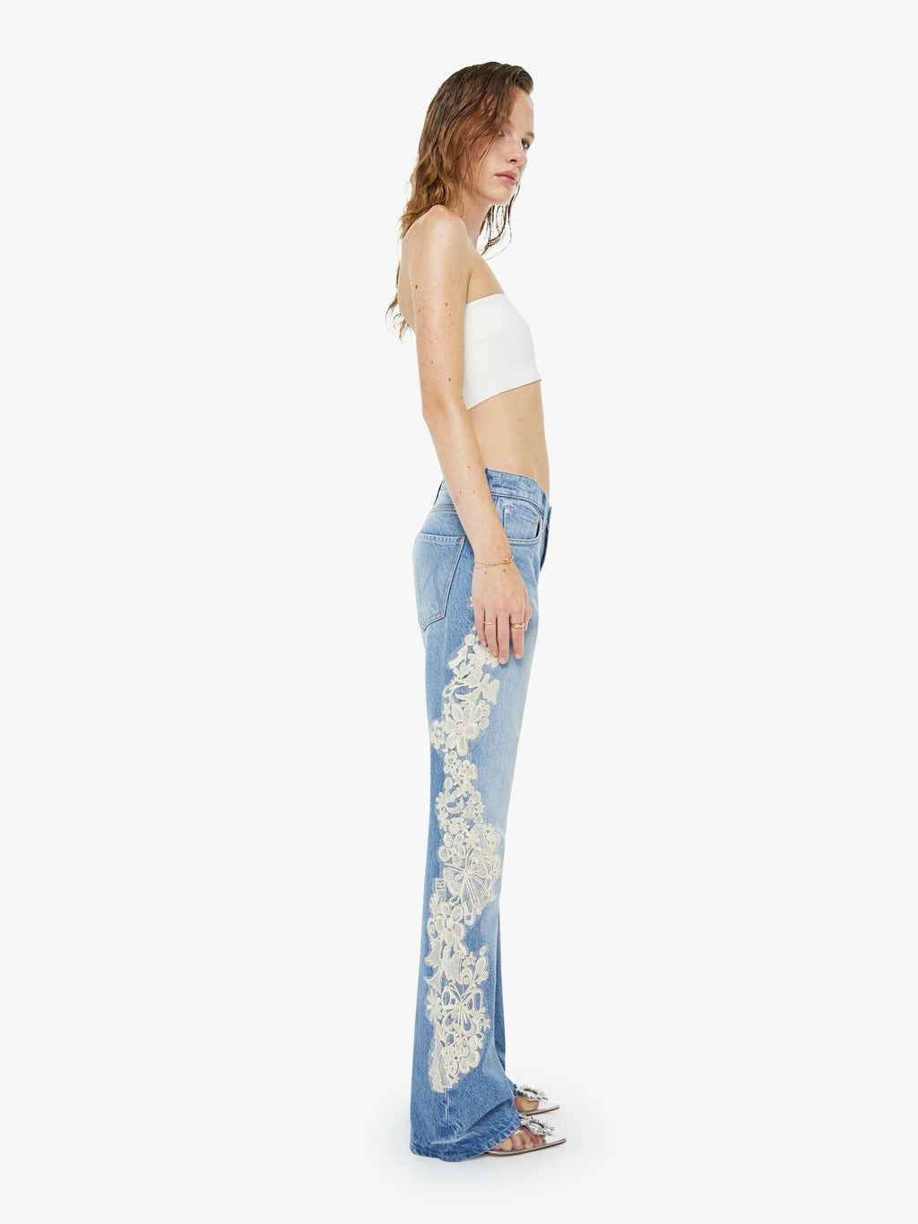 Mother Denim The Memory Lane Puff Sleeve Early Bird