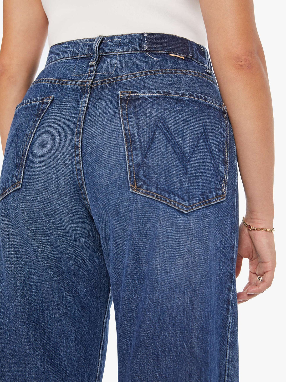Mother Denim The Half-Pipe Ankle Blue (Dark)