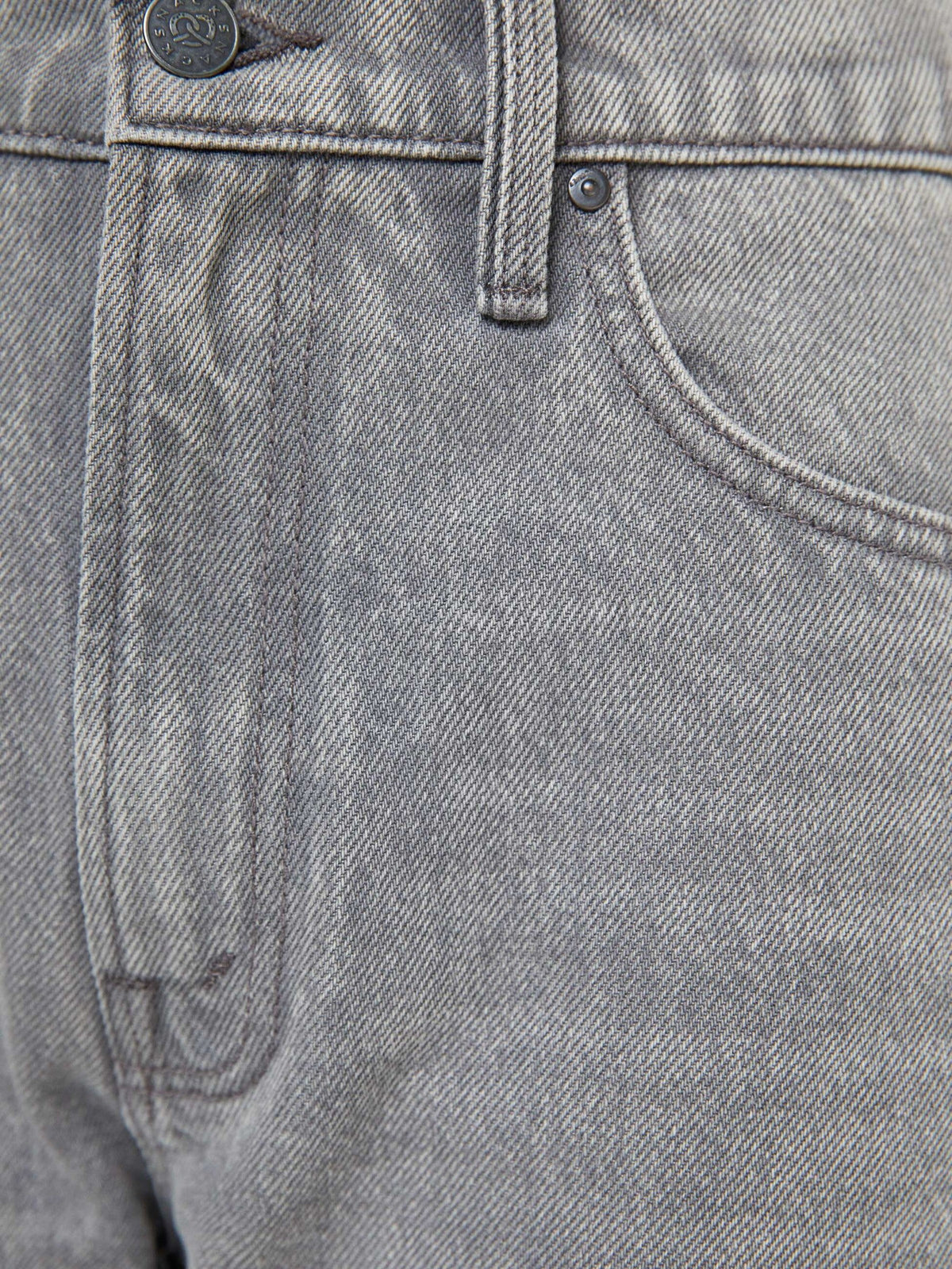Mother Denim The Half Square Antique White