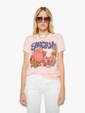 Mother Denim The Lil Goodie Ringer Sangria
