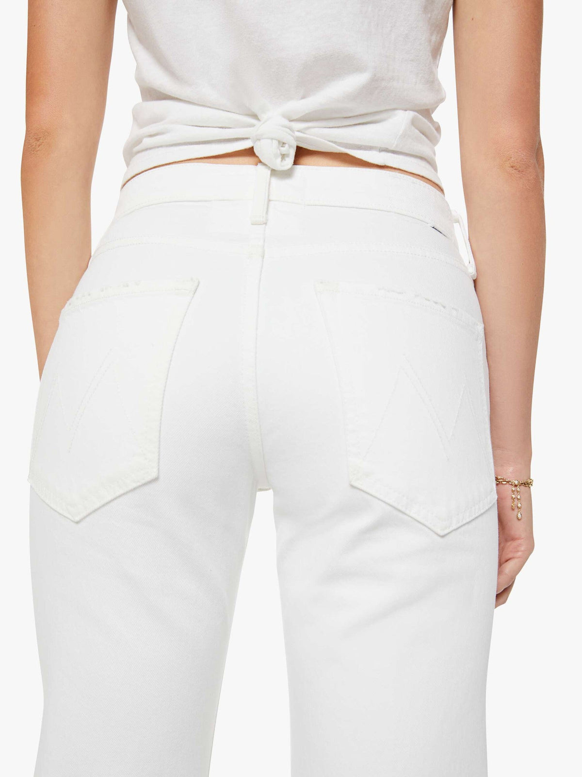 Mother Denim The Lil Goodie Ringer Sangria