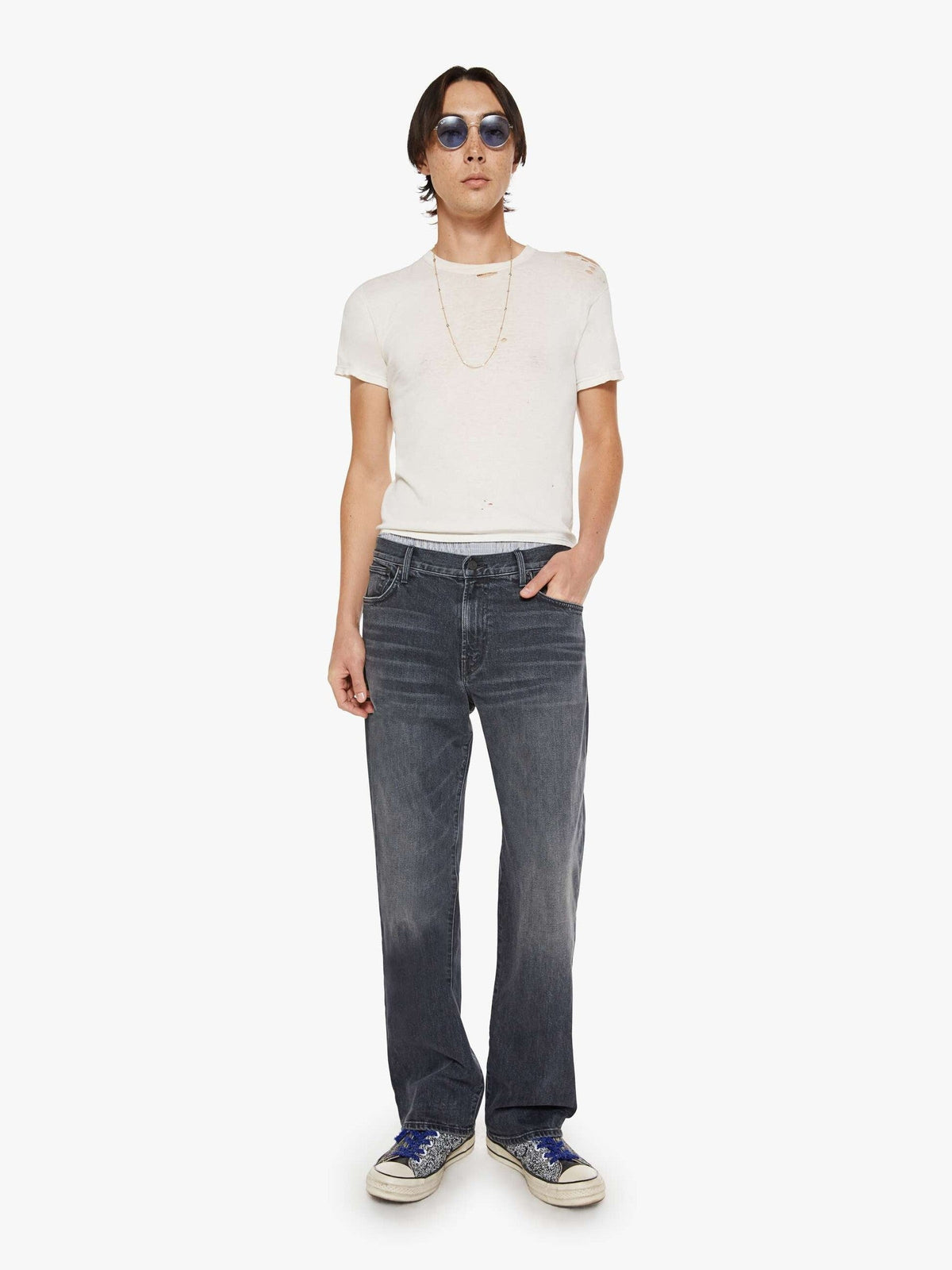 Mother Denim The Big Shot Black