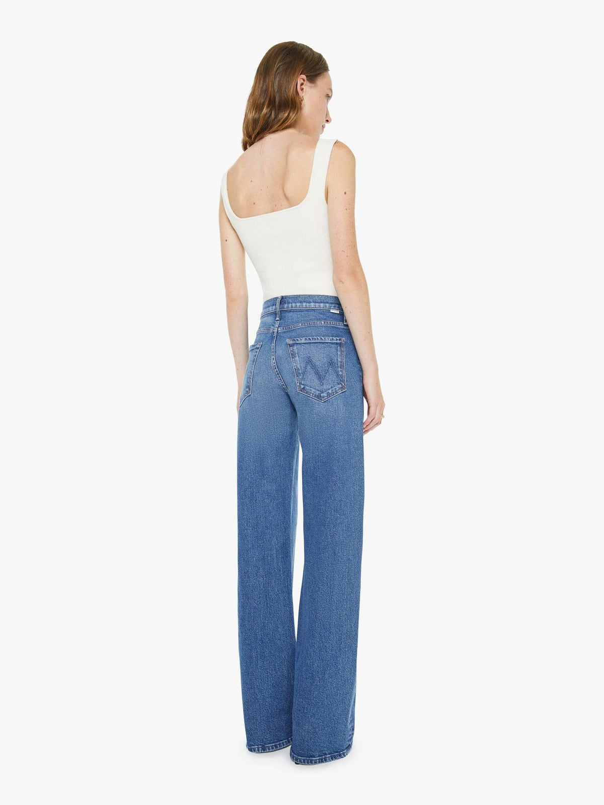 Mother Denim The Mid Rise Lasso Heel Knick Knack Paddy Whack