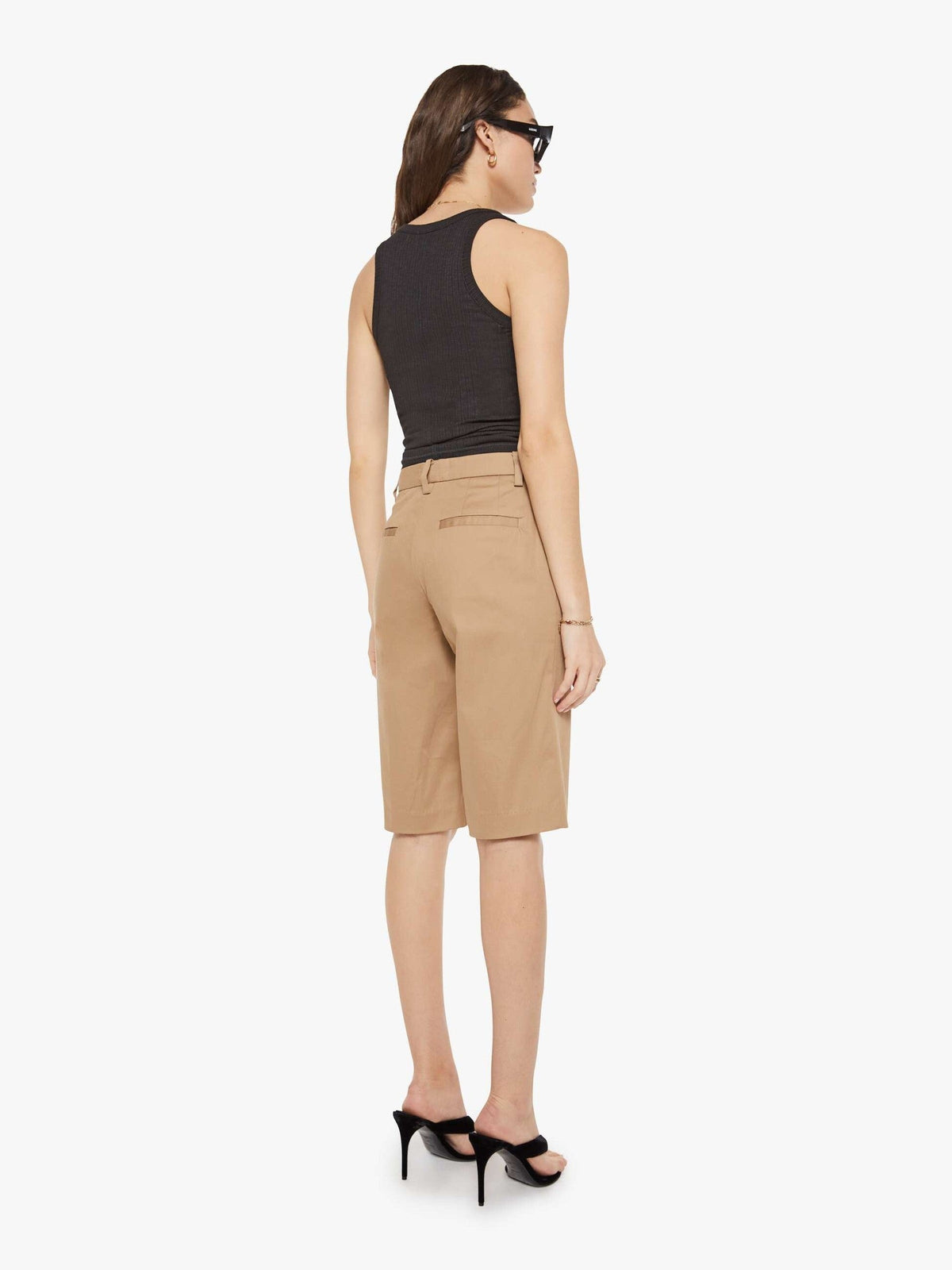 Mother Denim SPRWMN Bermuda Trousers White (Open)
