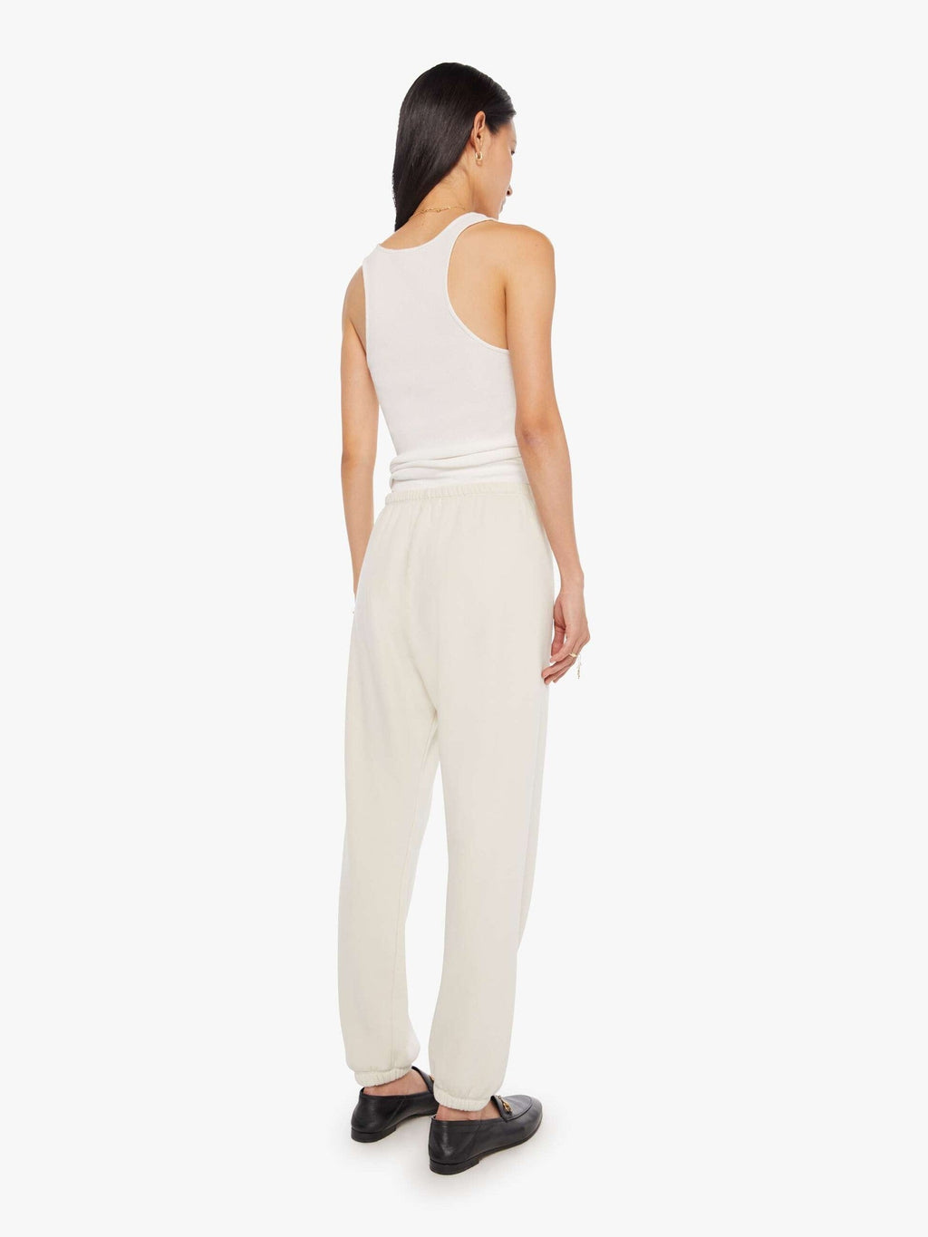 Mother Denim SPRWMN Heart Sweatpant Natural