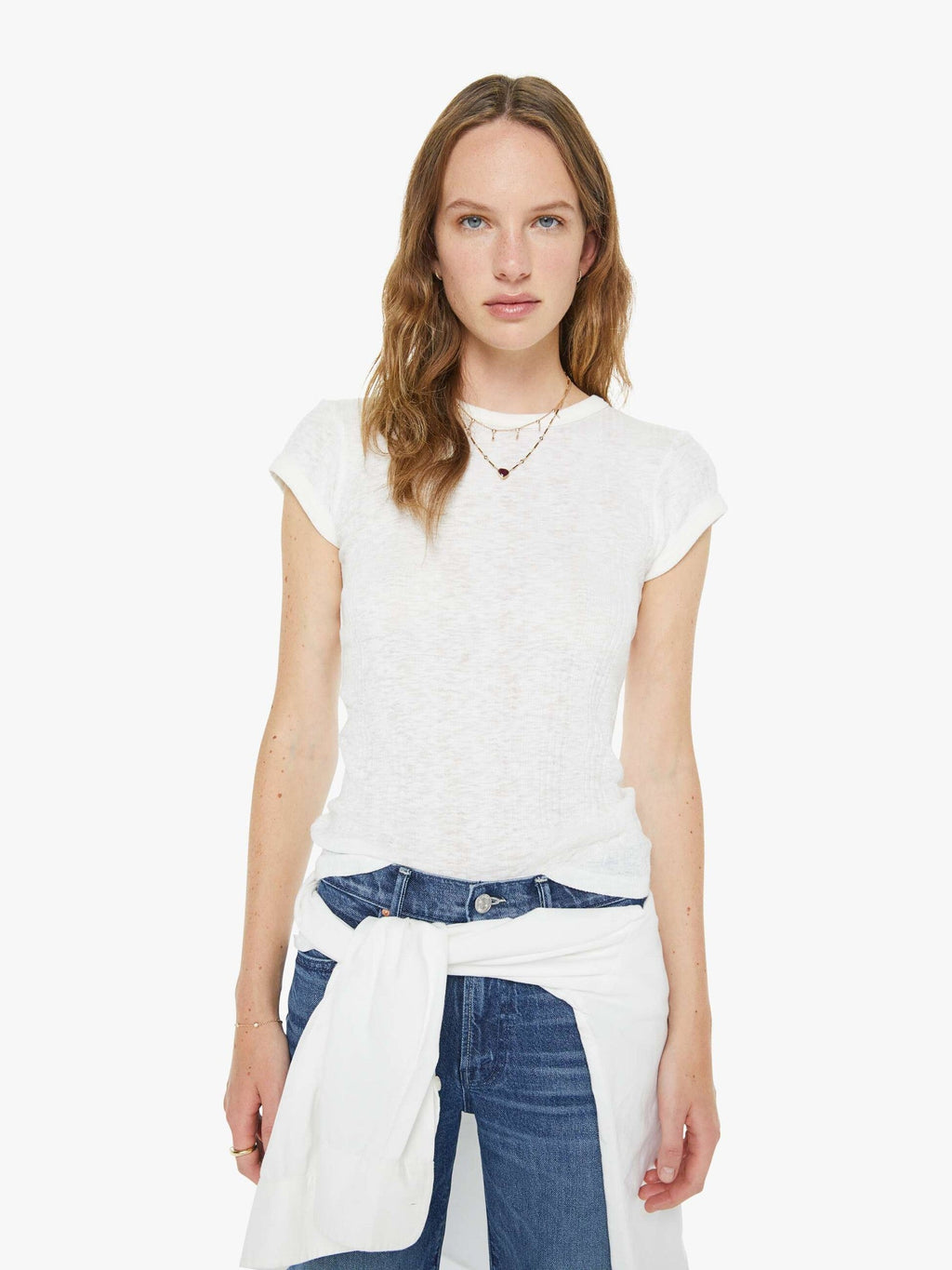 Mother Denim High Waisted Bookie Sneak Knick Knack Paddy Whack