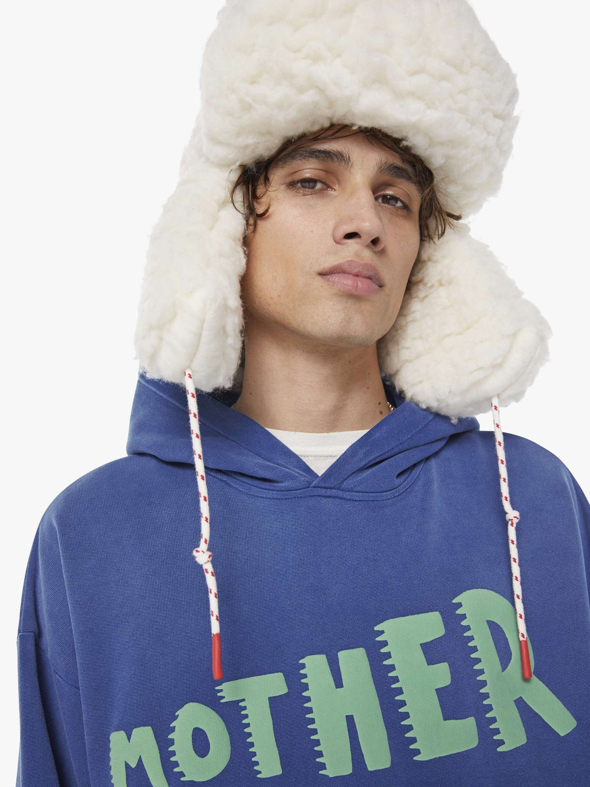 Mother Denim The Oversized Hoodie Blue (Dark)